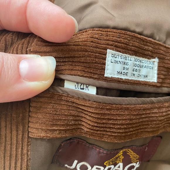 VTG ~ 1980s ~ Jordache ~ Brown Corduroy Sports Jacket  ~ Size 44R - Picture 6 of 7